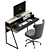 Modern Space-Saving Office Desk 3D model small image 1