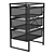 IKEA LENNART 2-Color Storage Organizer 3D model small image 3