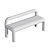 Modern Low-Back Dining Bench 3D model small image 4