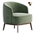 MEGAN Armchair: Modern Comfort Solution 3D model small image 2