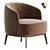 MEGAN Armchair: Modern Comfort Solution 3D model small image 3