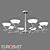 Eurosvet Rylee 8-Light Ceiling Fixture 3D model small image 1