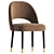 Elegant AMOUR Fabric Chair 3D model small image 2