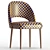 Elegant AMOUR Fabric Chair 3D model small image 5