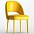 Elegant AMOUR Fabric Chair 3D model small image 6