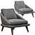 Modern Minotti Lawson Lounge Chair 3D model small image 5