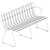 Eco-Friendly Ocean Bench: Functional Elegance 3D model small image 5