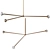 Elegant Phoebe Brass Chandelier 3D model small image 1