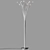 Sleek Chrome Table Lamp 3D model small image 2