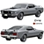 John Wick Style Ford Mustang 3D model small image 6