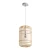 Bamboo Wood Pendant Light Fixture 3D model small image 1