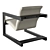 Modern Elegance Sculptural Armchair 3D model small image 3