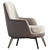 Modern Flexform GUSCIO Armchair 3D model small image 2