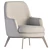 Modern Flexform GUSCIO Armchair 3D model small image 6