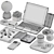 Modern Workplace Essentials Kit 3D model small image 7