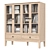 Glass Double-Leaf Cabinet Bookcase Shelf 3D model small image 1