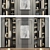 Custom Wardrobe Furniture Set Compositonn 3D model small image 1