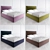 Vary Bed K02 Multicolor Collection 3D model small image 3