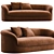 Sedilia's Roll Top Sofa 3D model small image 1