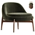 Modern Minotti Sendai Easy Chair 3D model small image 2