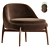 Modern Minotti Sendai Easy Chair 3D model small image 3