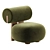 Hippo Lounge Chair: Modern Elegance 3D model small image 3