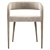 Elegant Lisette Velvet Dining Armchair 3D model small image 2