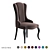 Velvet Flower Collection Chair 3D model small image 1