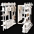 Modular Wardrobe with Dual Render Support 3D model small image 1