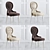 Velvet Dining Chair C08 3D model small image 5