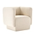 Modern Boucle Lounge Chair, 3D-Ready 3D model small image 1