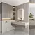 Modern Bathroom Furniture Set 71 3D model small image 1