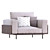 Modern Minotti Brasilia Armchair 3D Model 3D model small image 1