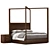  Rustic Charm Breton Bed 3D model small image 1