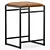 Sleek Upholstered Counter Stool 3D model small image 2