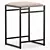Sleek Upholstered Counter Stool 3D model small image 3
