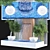 Bamboo Sand Fountain Sculpture 3D model small image 5