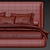 Modern Italian Virgin Bed Collection 3D model small image 4