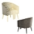 Cozy Curved Nest Armchair 3D model small image 5