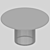 Modern Round Dining Table "Aplos 3D model small image 3