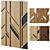 Wood Walls Fragment Art Piece 3D model small image 1