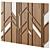 Wood Walls Fragment Art Piece 3D model small image 2