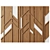 Wood Walls Fragment Art Piece 3D model small image 5