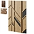 Wood Walls Fragment Art Piece 3D model small image 8