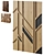 Wood Walls Fragment Art Piece 3D model small image 9