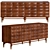 Textured Chester Buffet - Stylish Storage 3D model small image 1