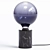 Modern Black Marble Table Lamp 3D model small image 1