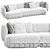 Elegant Modular Sofa Collection 3D model small image 1