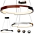 Elegant Dynamic LED Chandelier 3D model small image 1