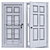 Modern Iron Door for Interior/Exterior 3D model small image 4